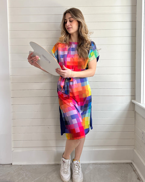 Grace Dress- Pixel Print