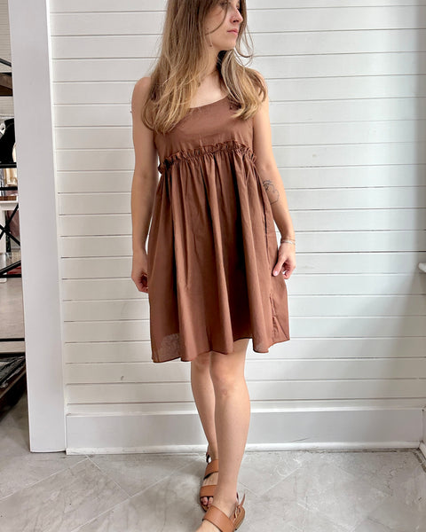 Tie strap Loose Slip style Dress