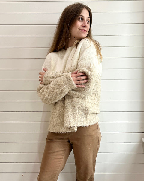 Oat knit sweater