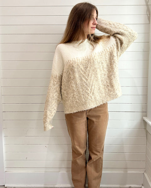 Oat knit sweater