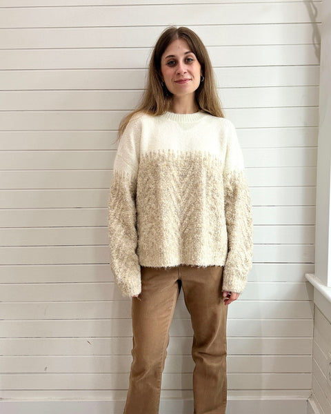 Oat knit sweater