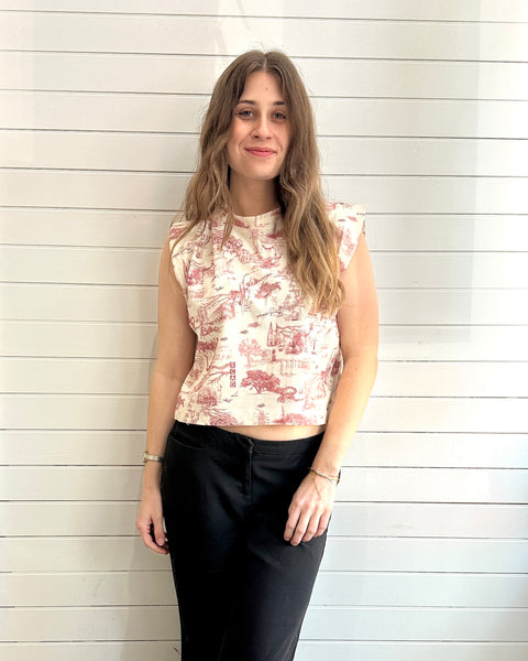 Savannah Toile Lounge Tee