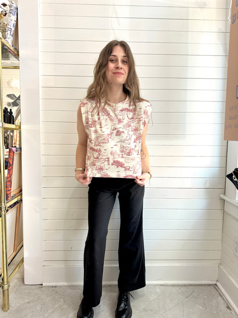 Savannah Toile Lounge Tee