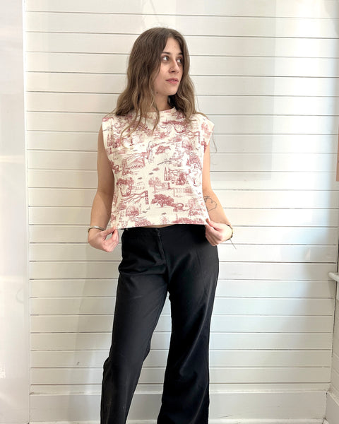 Savannah Toile Lounge Tee