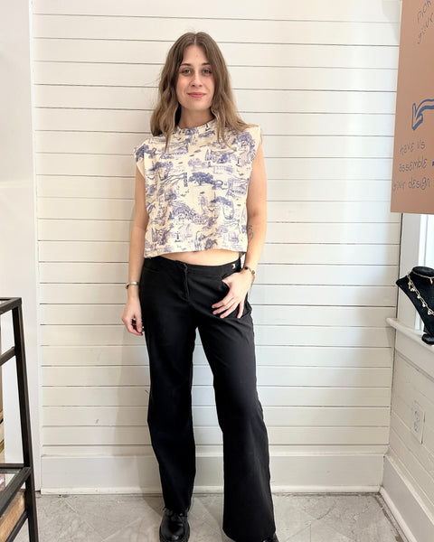 Savannah Toile Lounge Tee