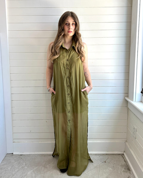 Overlay Halter Dress