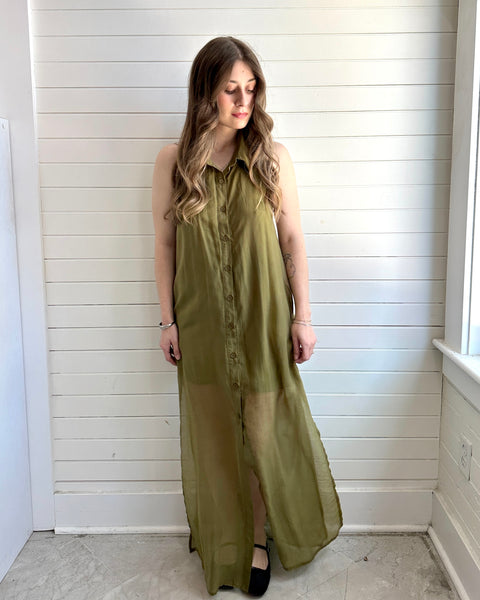 Overlay Halter Dress
