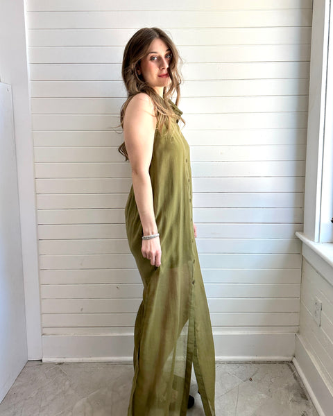 Overlay Halter Dress