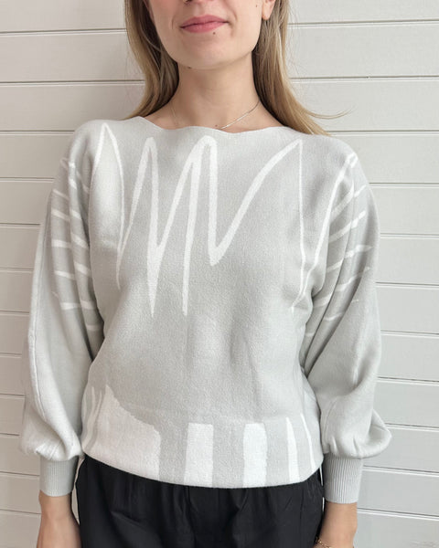 Scribble Balloon Sweater