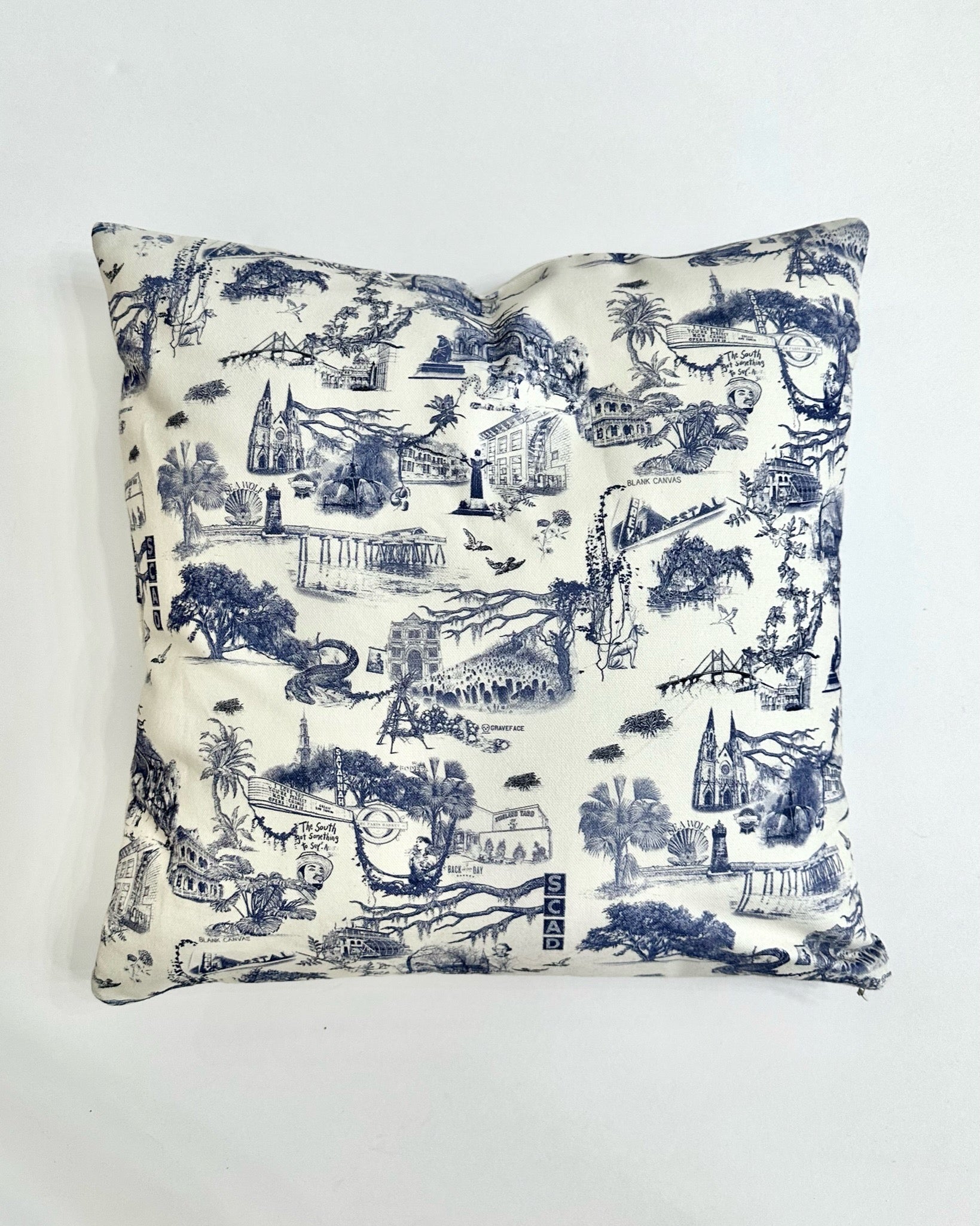 Blank Canvas Savannah toile pillow 18