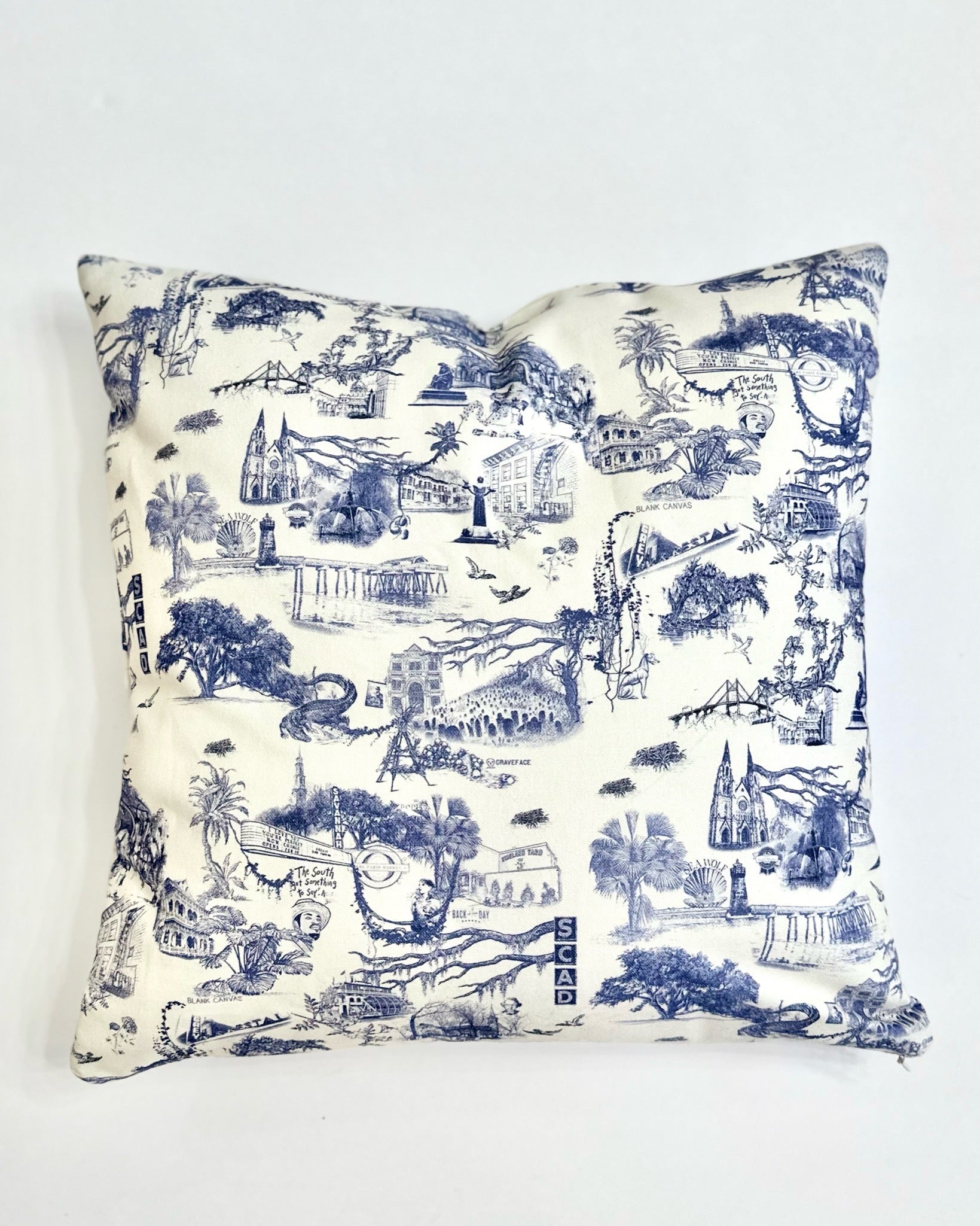 Blank Canvas Savannah toile pillow 18