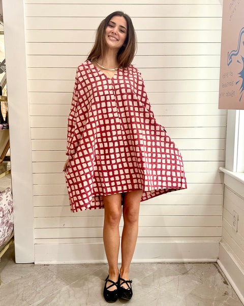 Dress/Tunic- Red Check