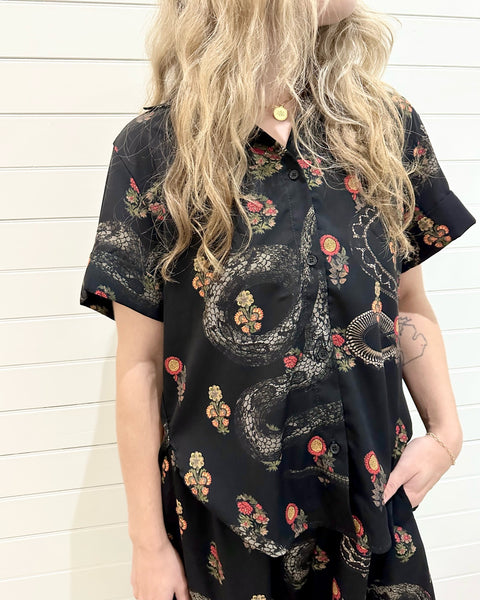 Blank Canvas Kelsey Top- Snake Print