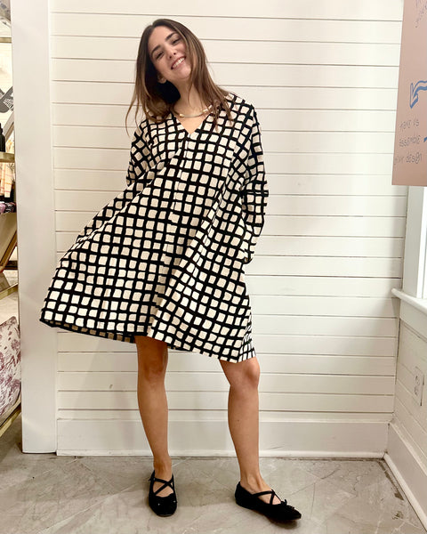 Dress/Tunic- Black Check