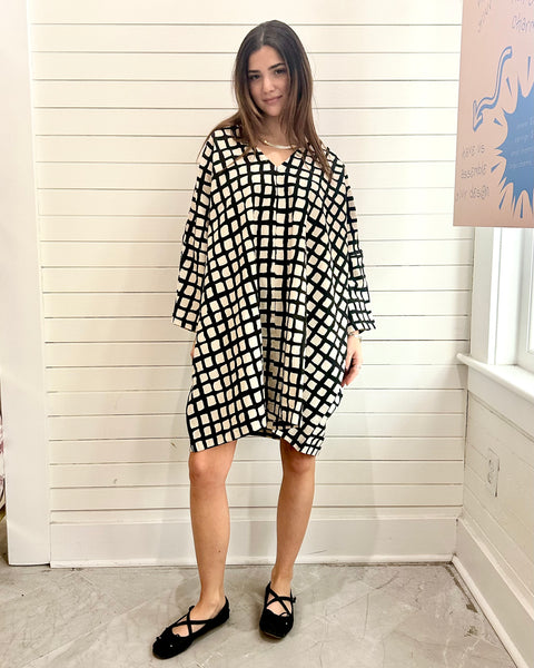 Dress/Tunic- Black Check