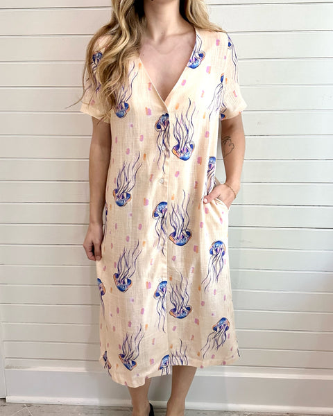 Jellyfish Midi Dress