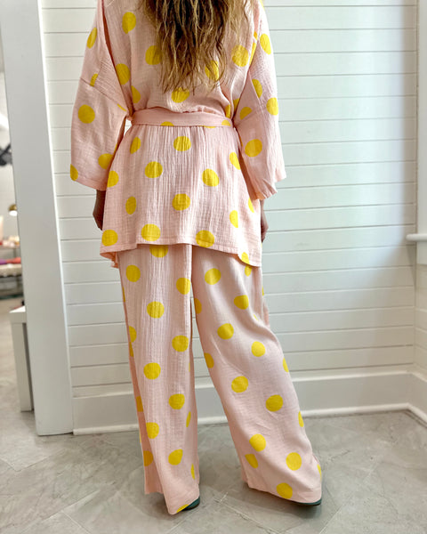 Pink Polka-Dot Pants
