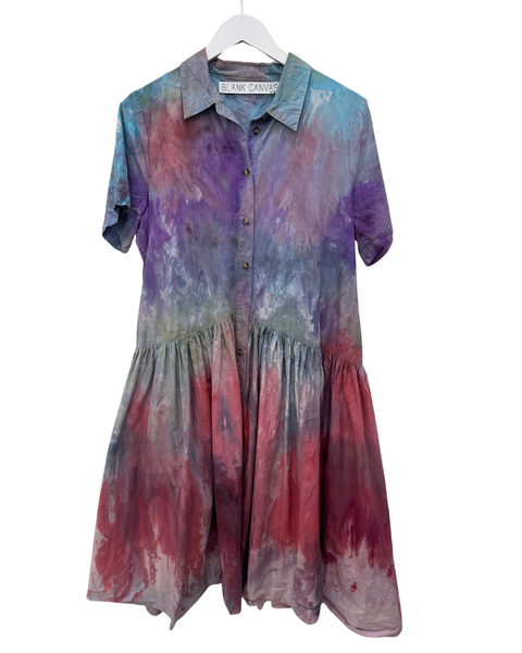 Ice Dyed Shirt Dress