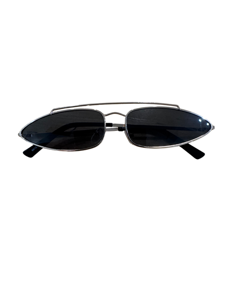 Slim Metal Cat-Eye Sunglasses