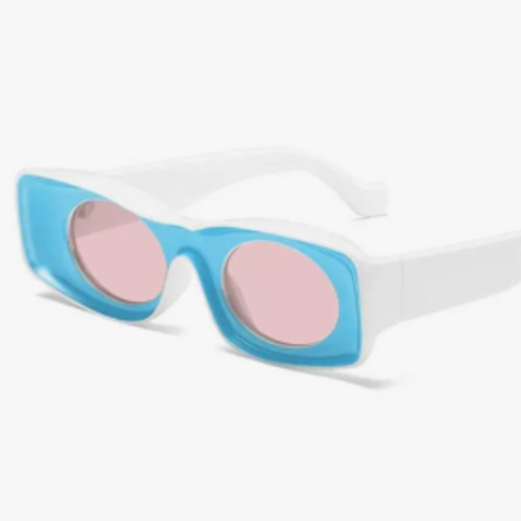Shade Valley Neon Funky Sunglasses-Blue