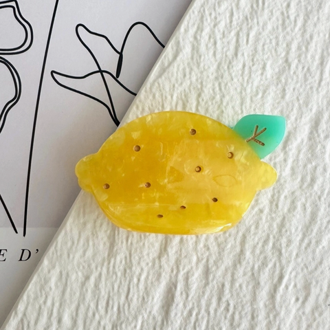 Lemon Fruit Claw Clip