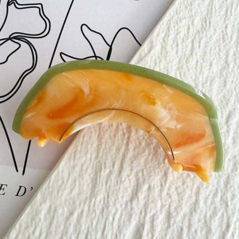 Cantaloupe Fruit Claw Clip