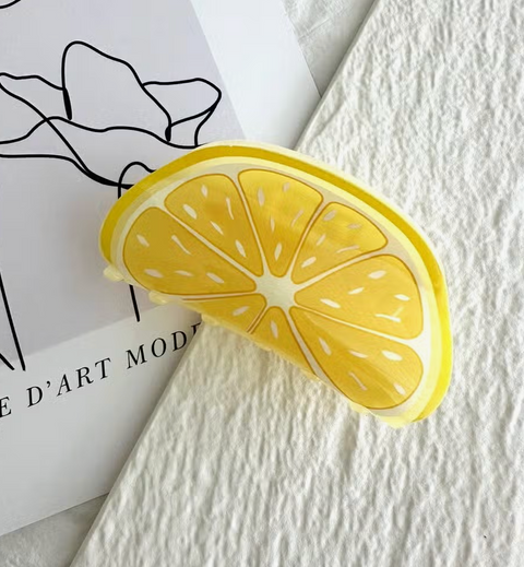 Lemon Slice Fruit Claw Clip