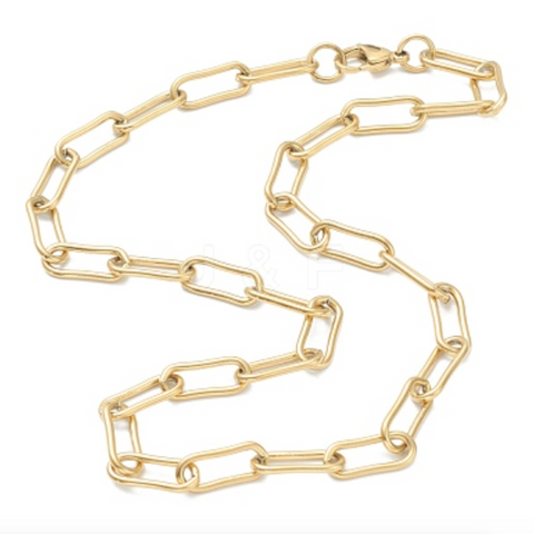 Thick PaperClip Chain Necklace