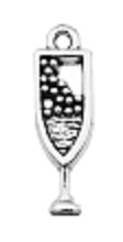 Assorted Wine Silver Charm