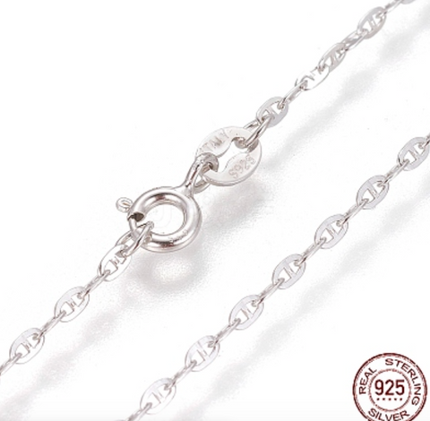 Tab Silver Necklace Chain- 925 Silver