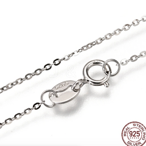 Simple Silver Necklace Chain- 925 Silver