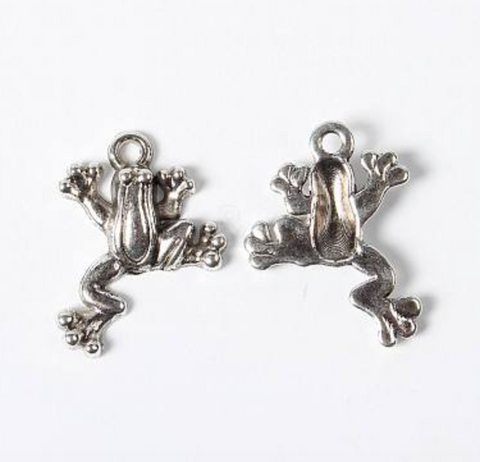 Frog Silver Charm