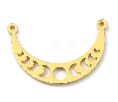 Moon Phases Gold Charm