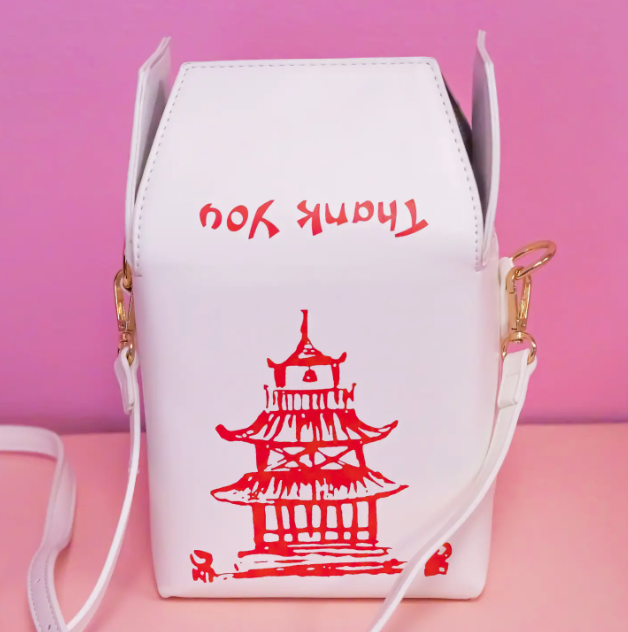 Fashion Crossbody Bag, Ustyle Chinese Takeout Box Style Clutch Bag  Cellphone Container Tiny Satchel Funny and Unique Shoulder Bag Birthday  Gift Card Case Fashionable Bag costume for teens (White) : Amazon.in: Shoes
