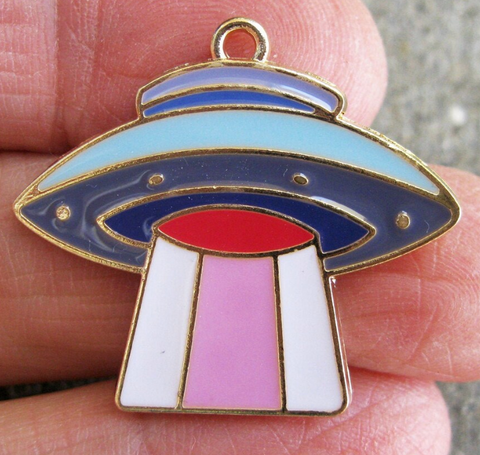 UFO spaceship Charm Pendant
