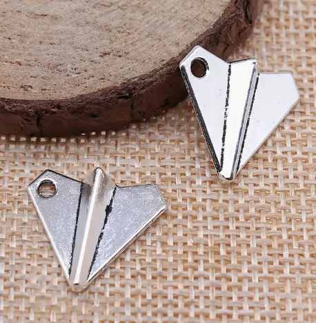 Paper Airplane Charm