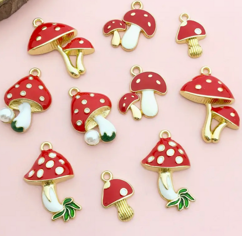 Assorted Mushroom Charm