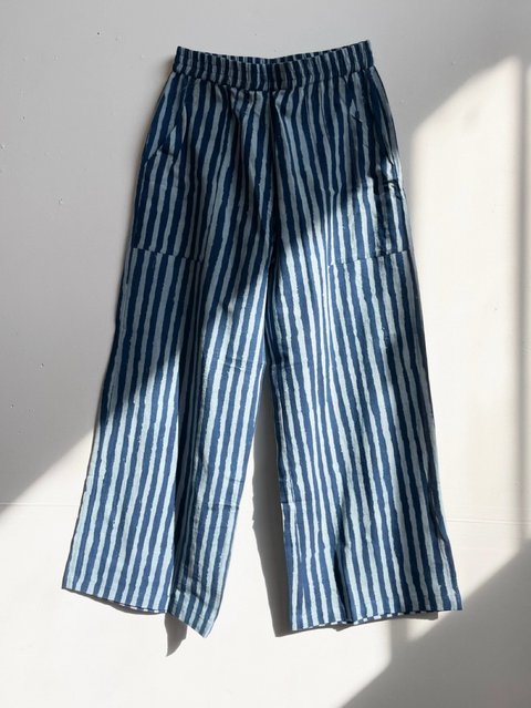 Omar Pant- Indigo Stripe