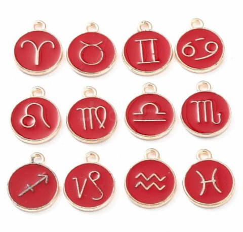 SETS- Zodiac circle charms: colors