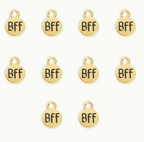 BFF Circle Charm -Gold