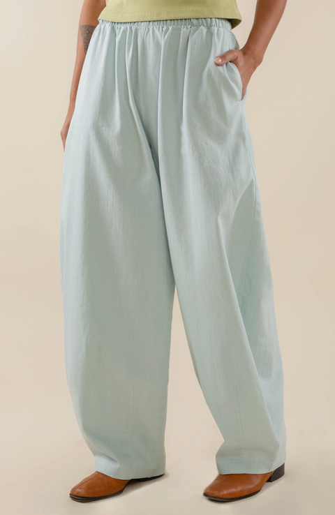 Denim Lantern Pant