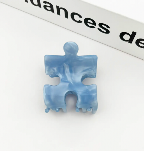 Puzzle Piece Claw Clip