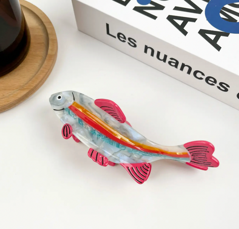 Rainbow Fish Hair Claw Clip