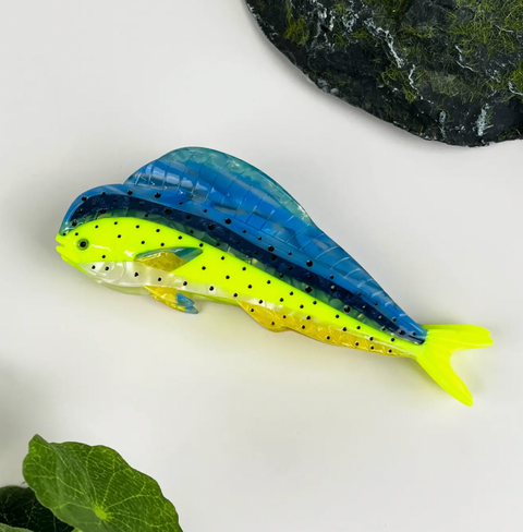 Mahi Mahi Fish Hair Claw Clip