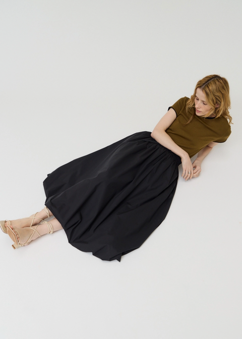 Elastic Band Bubble Skirt