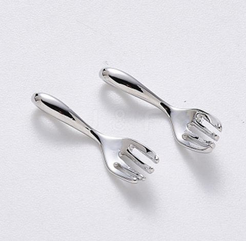 Silver Fork Charm