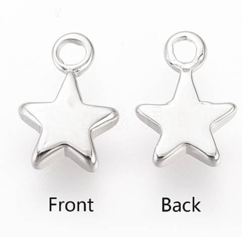 Tiny Star Charm Silver