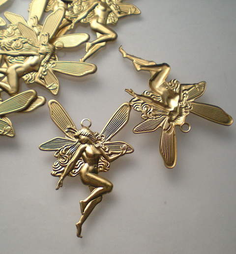 Brass Fairy Charm