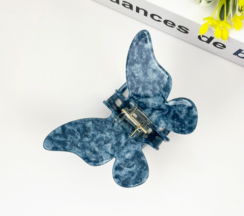 Blue Butterfly Hair Claw Clip