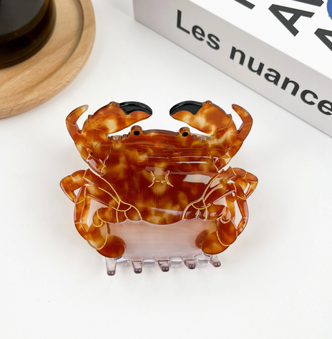 Brown Crab Hair Claw Clip